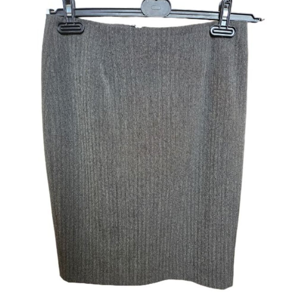 Femme Classic Grey Pencil Midi Skirt — Femme 34